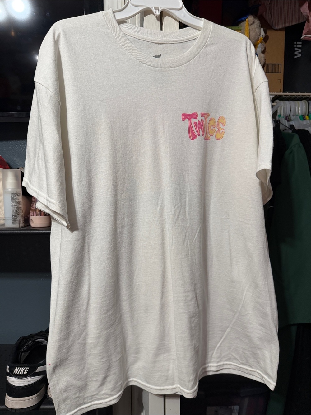 Ice Short Sleeve Logo Tee in Off-White